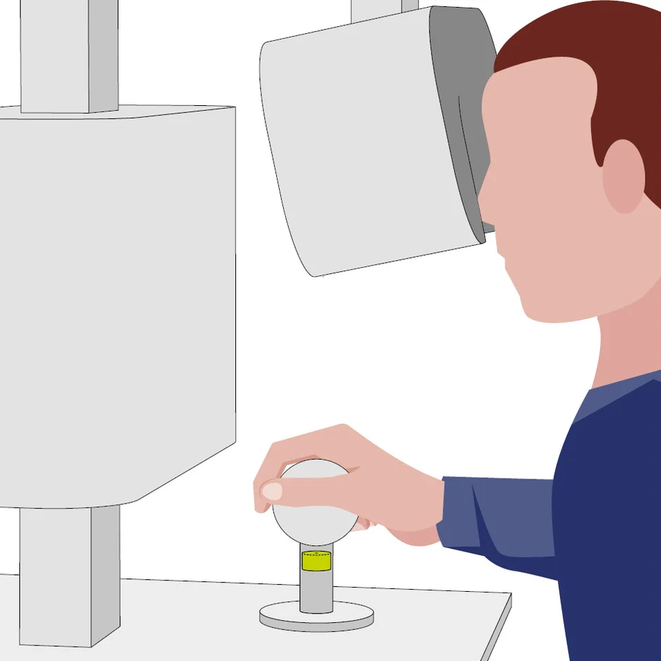 Operator using control interface while interacting with robotic system in surgical environment