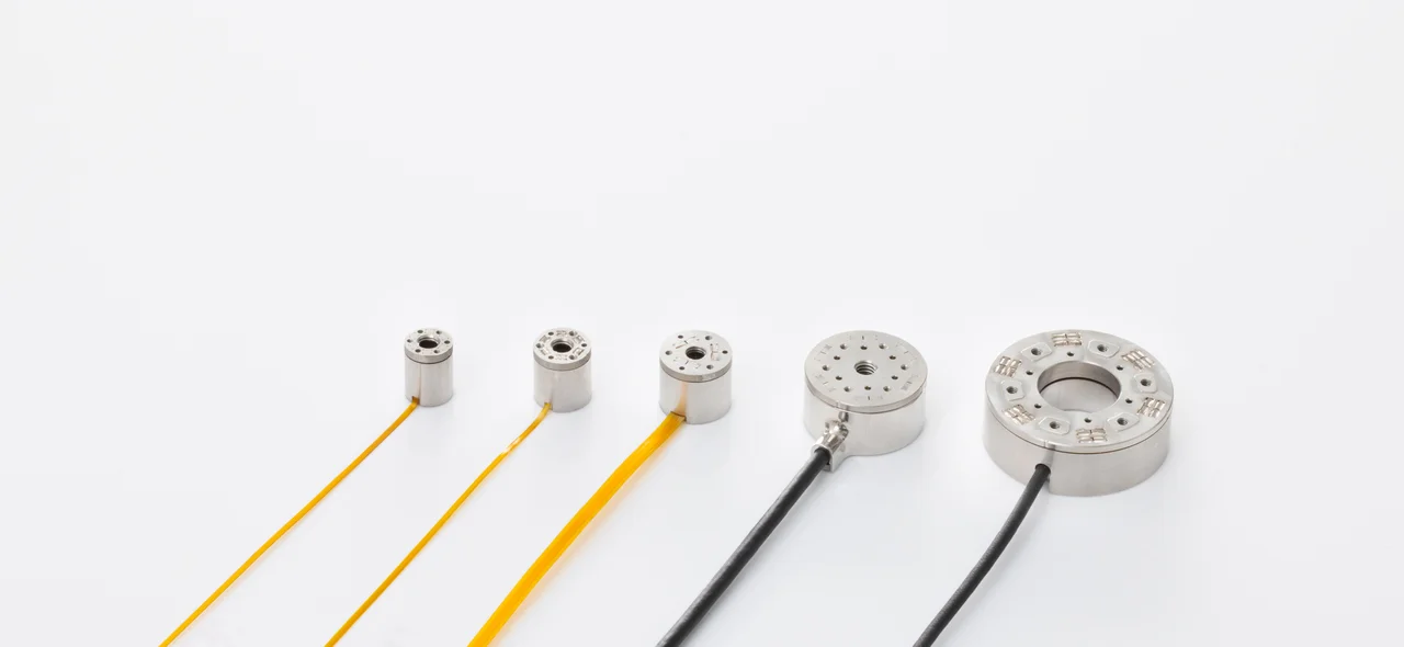Range of miniature force torque sensors in different sizes